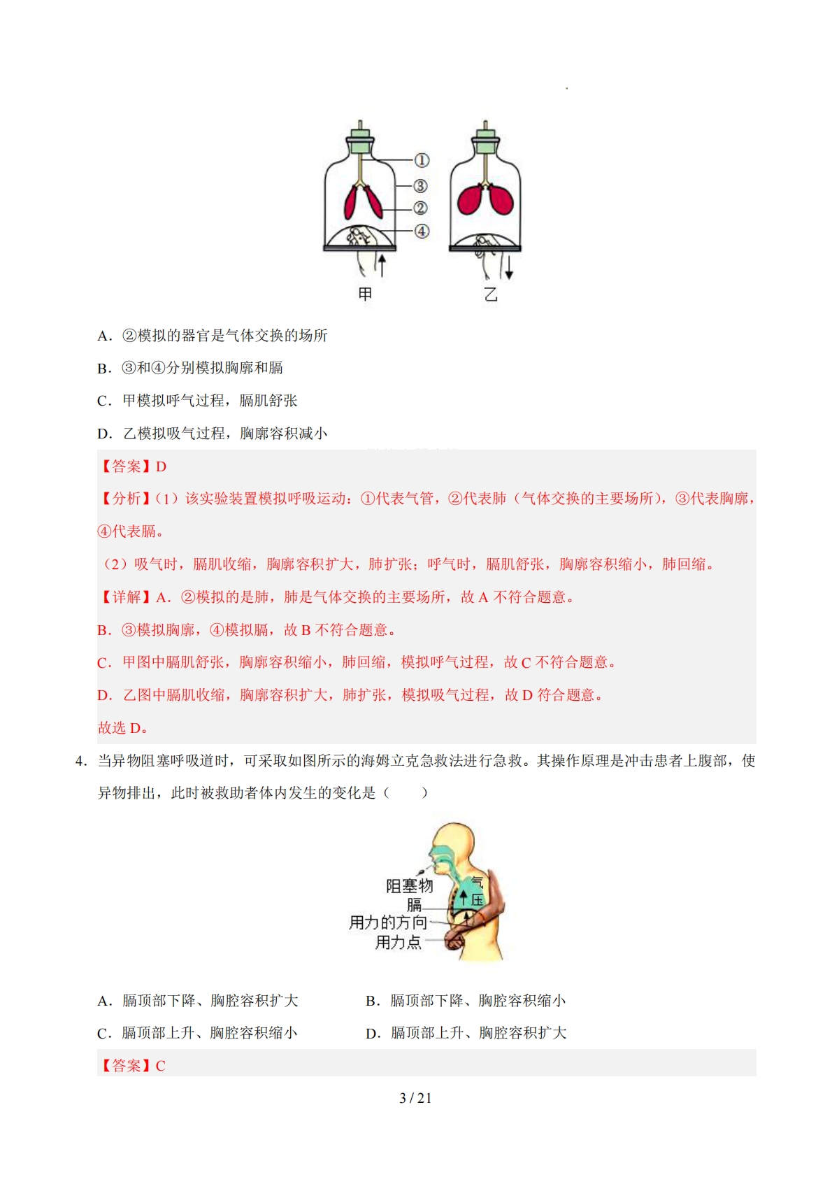 图片[3]-七年级生物期中模拟卷（全解全析）（新教材北京版）.pdf-七宝：认真做好一件事