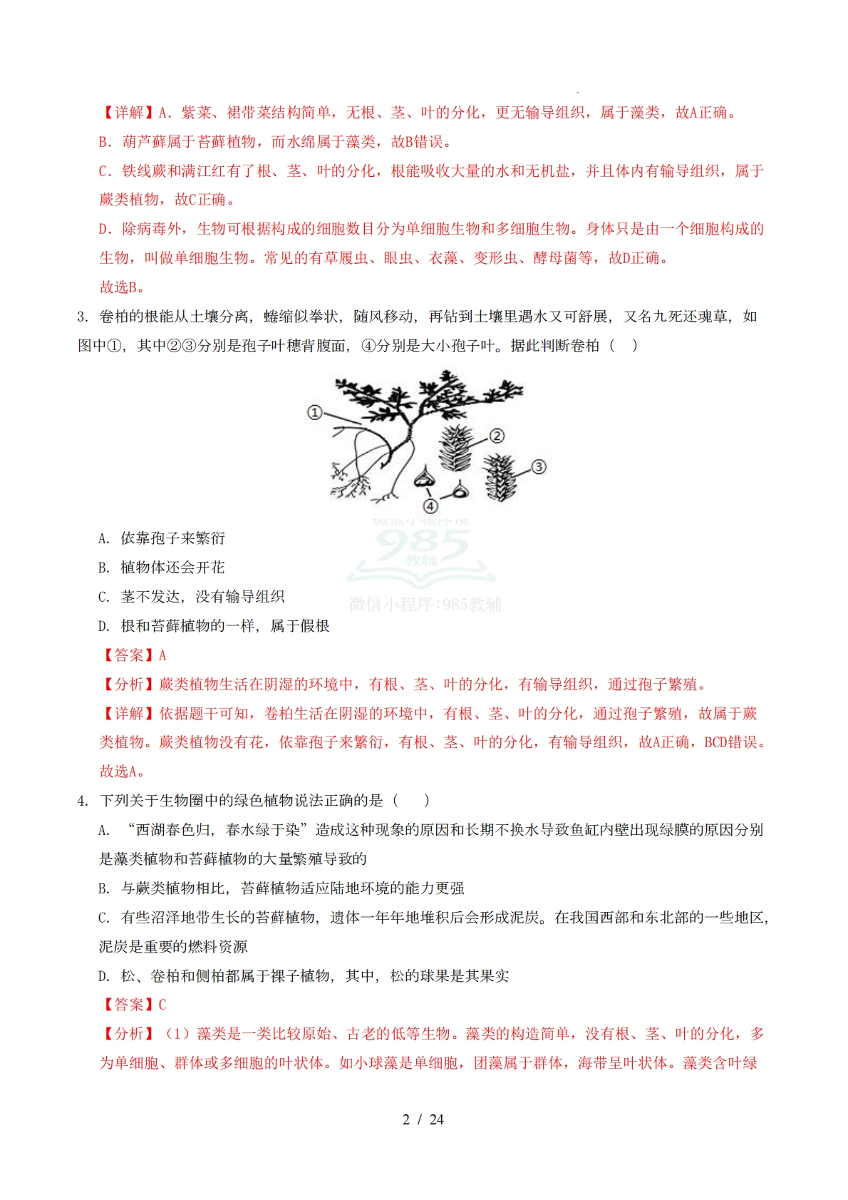 图片[2]-七年级生物期中模拟卷（全解全析）（新教材苏科版）.pdf-七宝：认真做好一件事