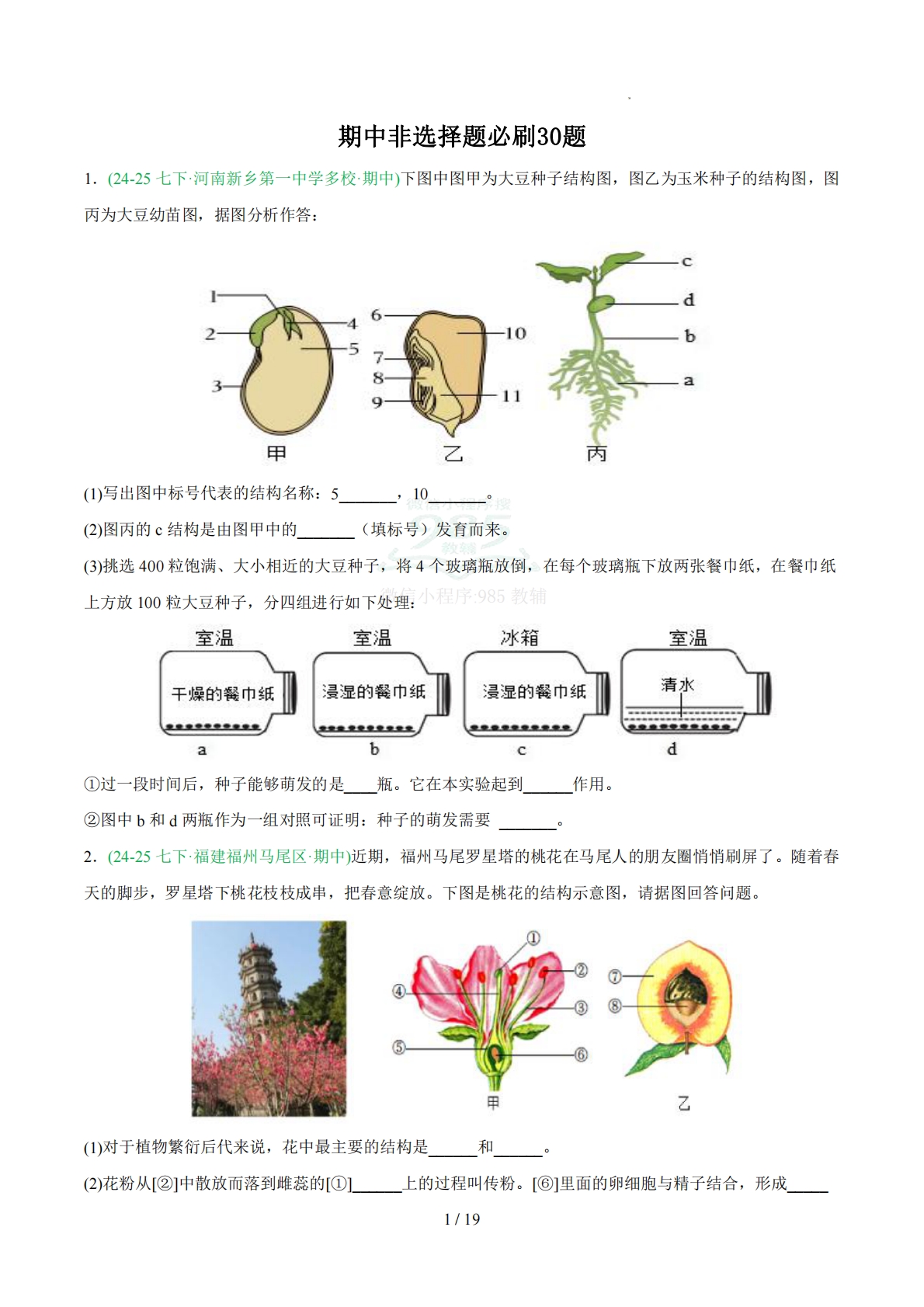 非选择必刷30题（原卷版）.pdf-七宝：认真做好一件事