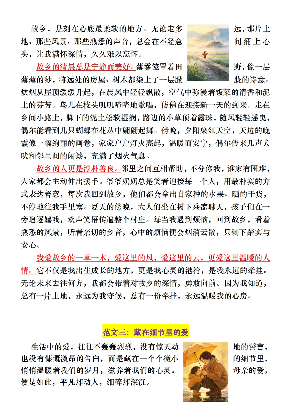 图片[2]-2026七下语文期中常考作文预测.pdf-七宝：认真做好一件事