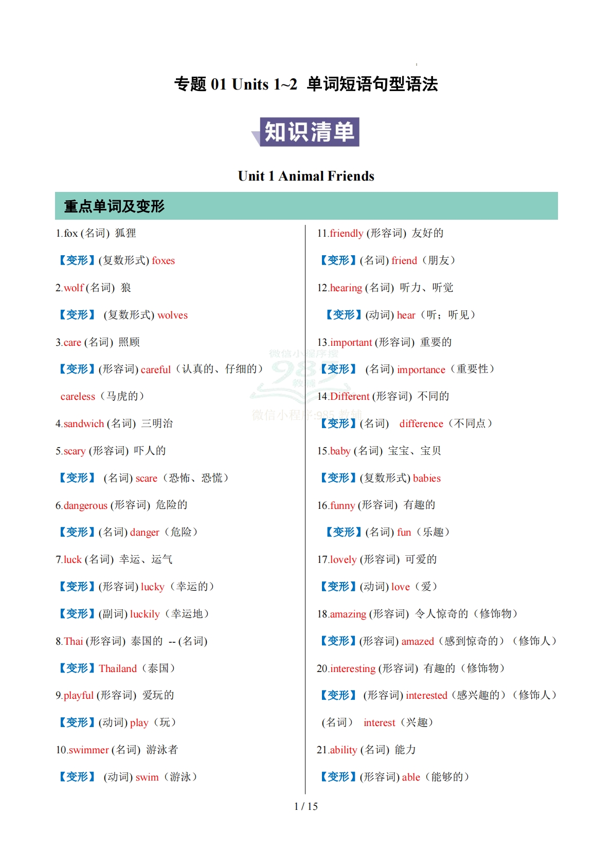 专题01 Units 1~2 单词短语句型语法（期中复习知识清单）（背诵版）.pdf-七宝：认真做好一件事