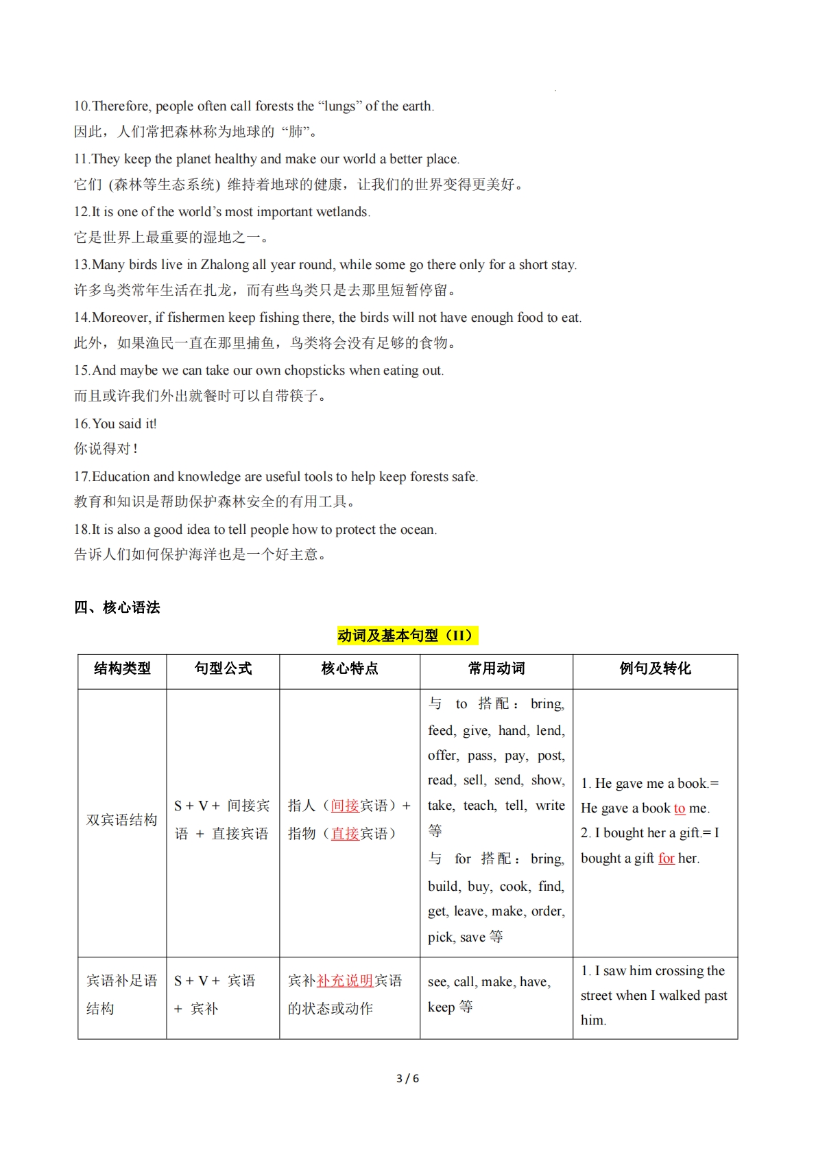 图片[3]-Unit  7 The natural world（单元核心知识）（背诵版）.pdf-七宝：认真做好一件事