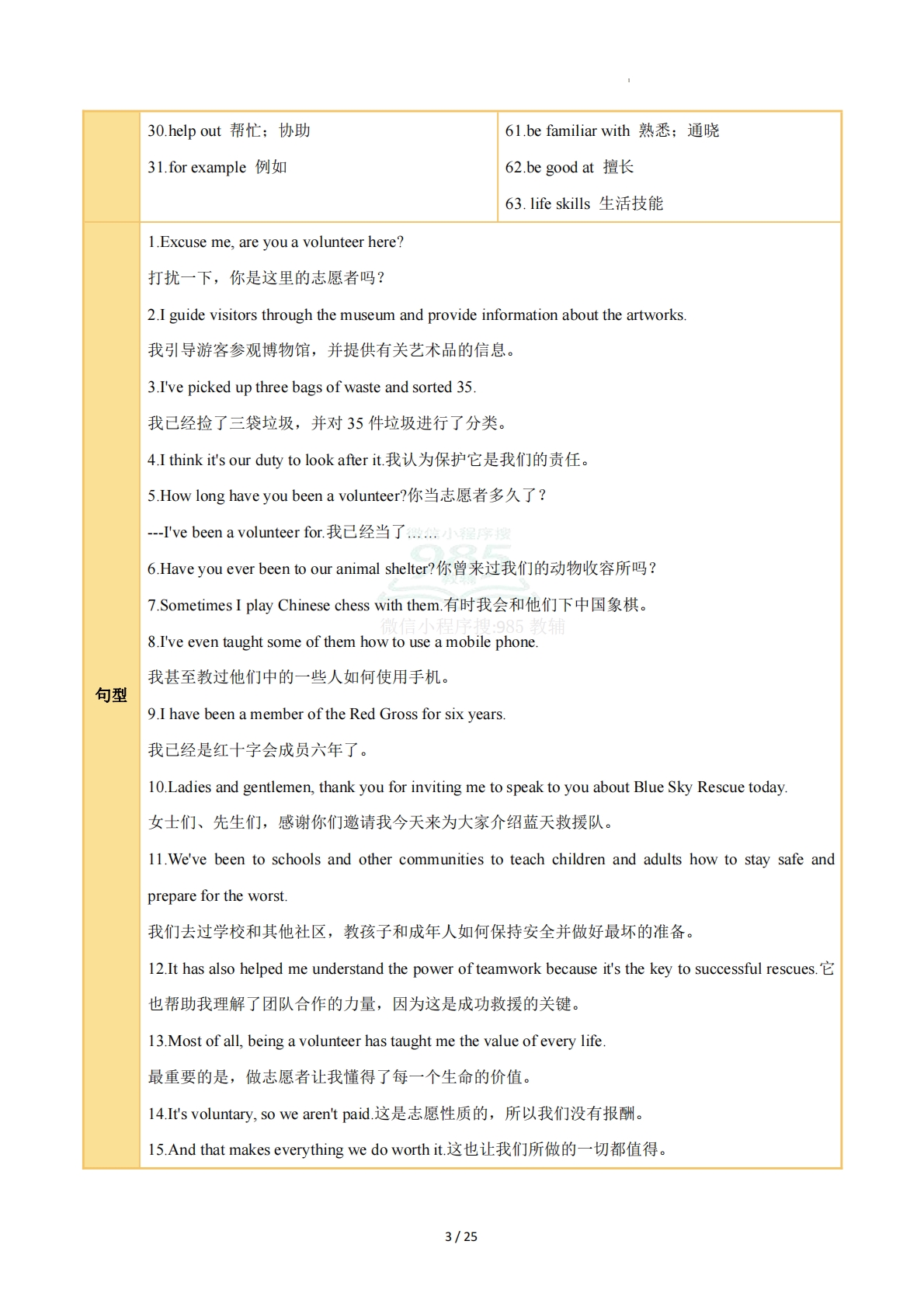 图片[3]-Unit 8 Making a Difference（知识清单）（答案版）.pdf-七宝：认真做好一件事
