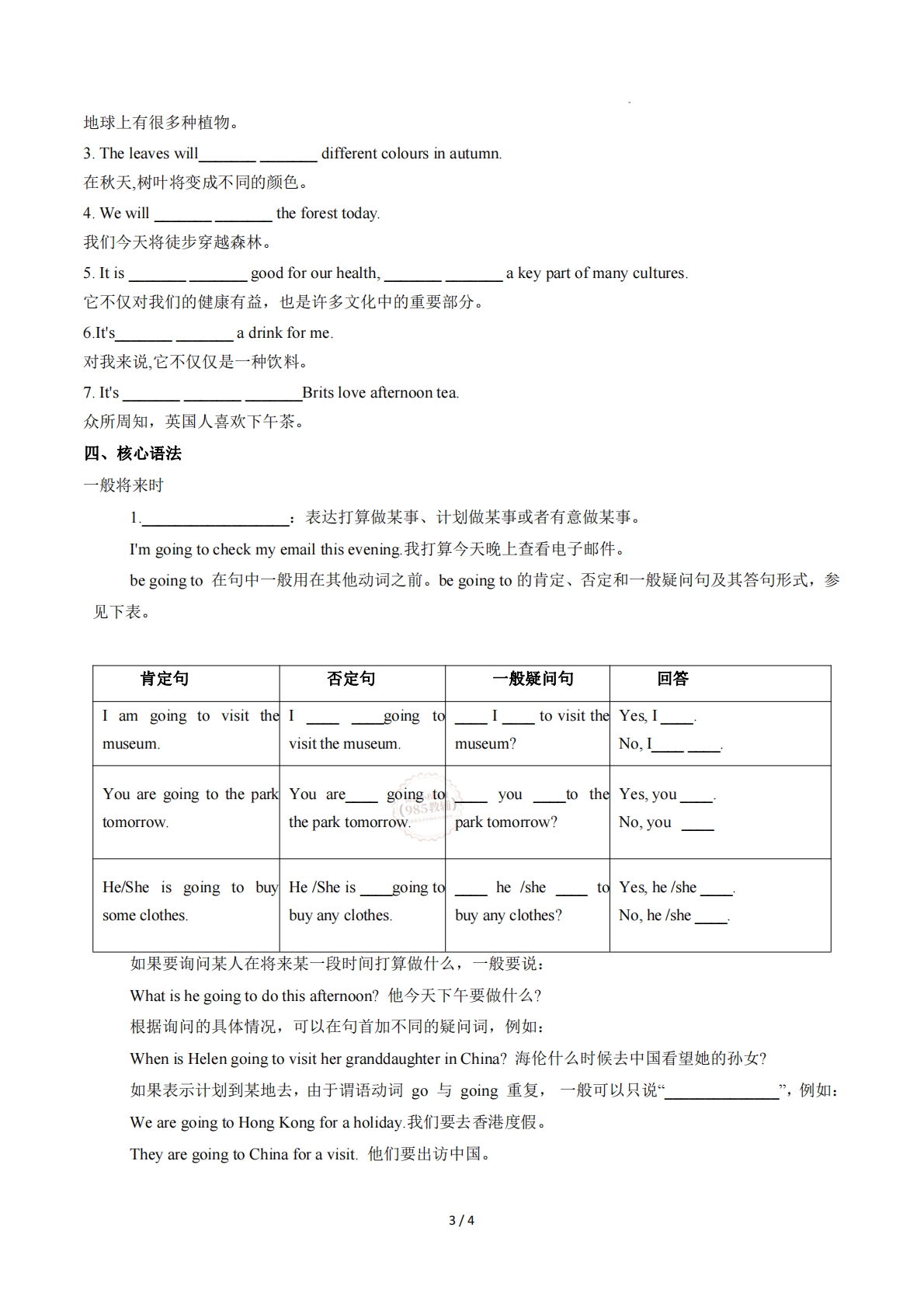 图片[3]-Unit 5 The power of plants（单元核心知识）（默写版）.pdf-七宝：认真做好一件事